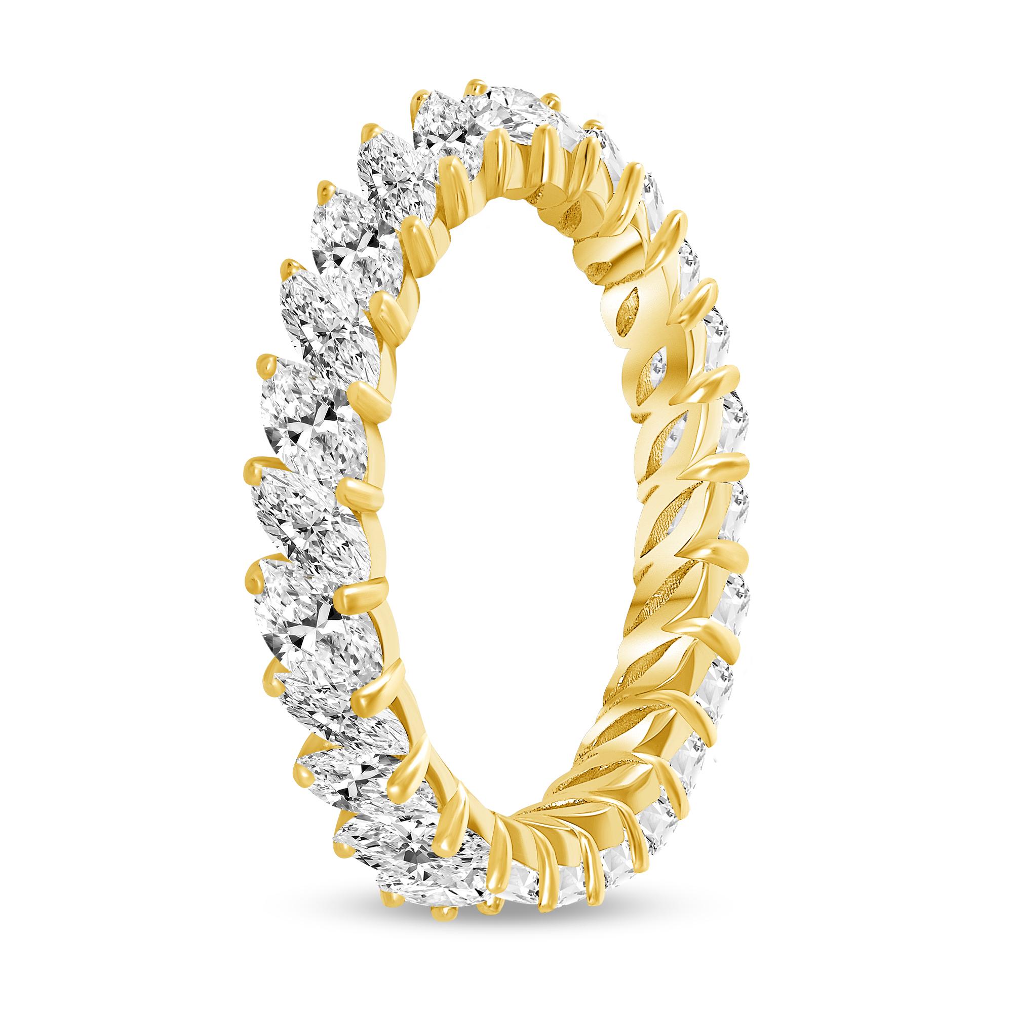 For Sale:  4.30 Ct. Tw. Marquise Diamond Eternity Ring 5