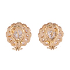 5.42 CTW Rosette Diamond Earrings