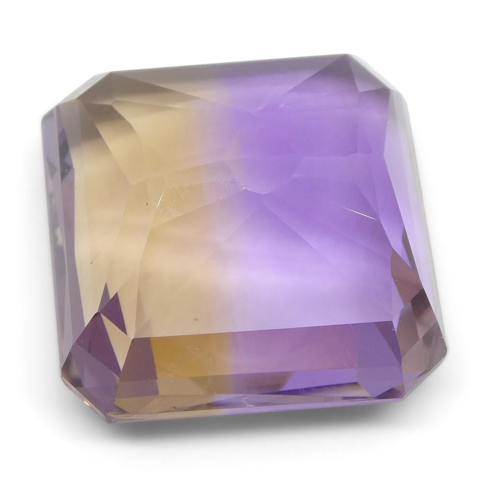Mixed Cut 43.02 ct Square Ametrine For Sale
