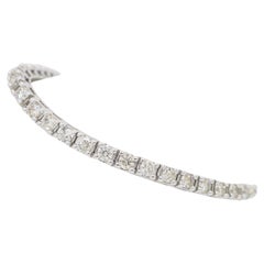 4.30ctw Diamond Tennis Bracelet Made in 14k White Gold