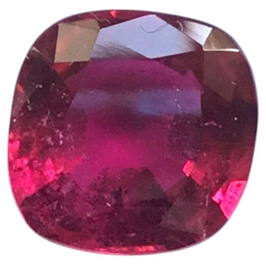 4.31 Carati Tormalina Rubellite Taglio Cuscino Pietra per Gioielli Gemma Naturale in vendita