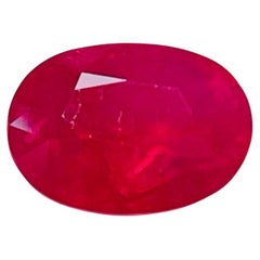 4.31 Ct GRS certifié Rubis naturel de Birmanie non chauffé  de la mine de Mogok pierre précieuse