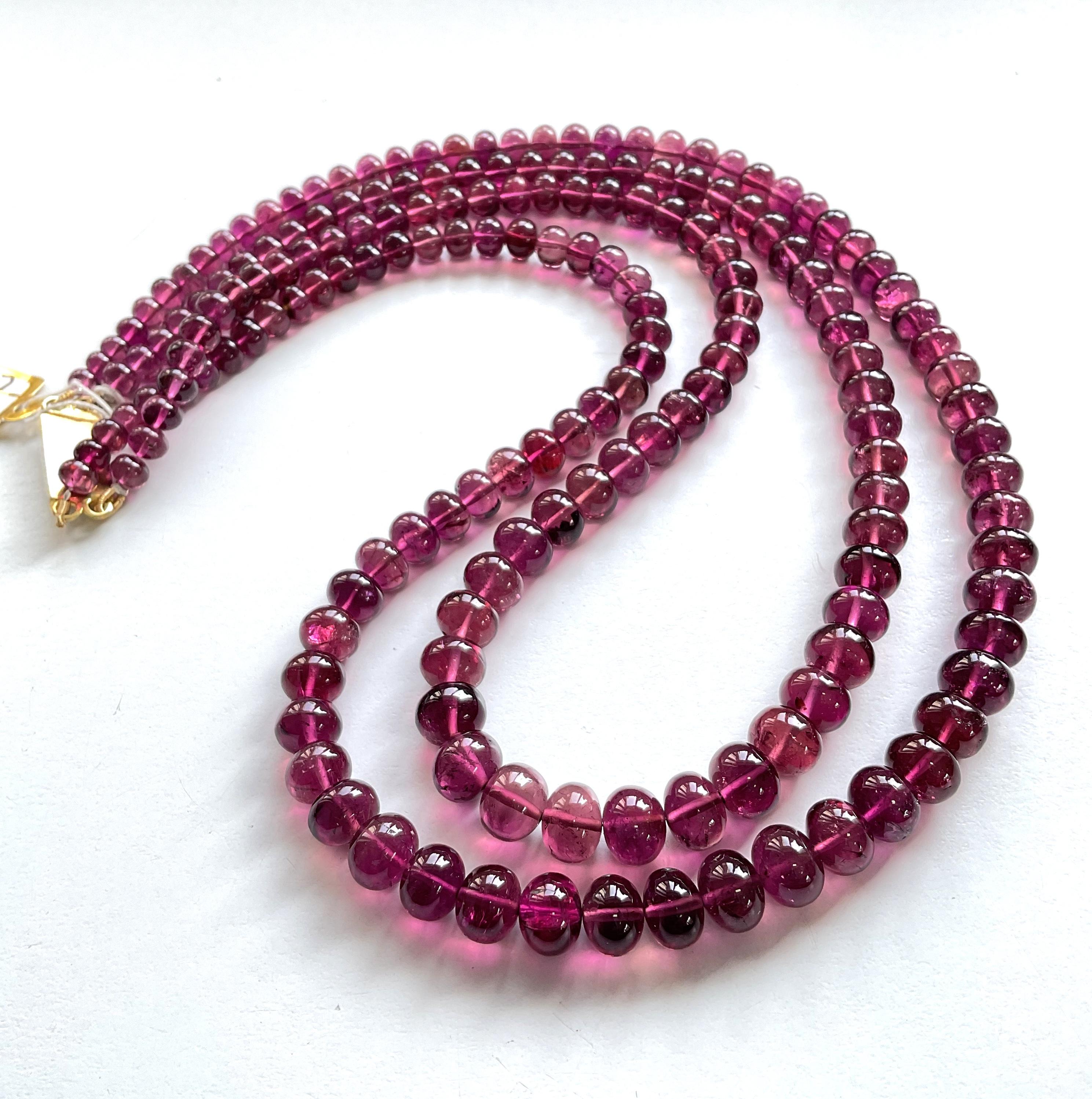 Rubellite Tourmaline Plain Beads For Top Fine Jewelry Natural Gem
Gemstone - Rubellite Tourmaline
Weight -  431.00 Carats
Strand - 2
Size - 5 To 8 MM
Shape - Beads

