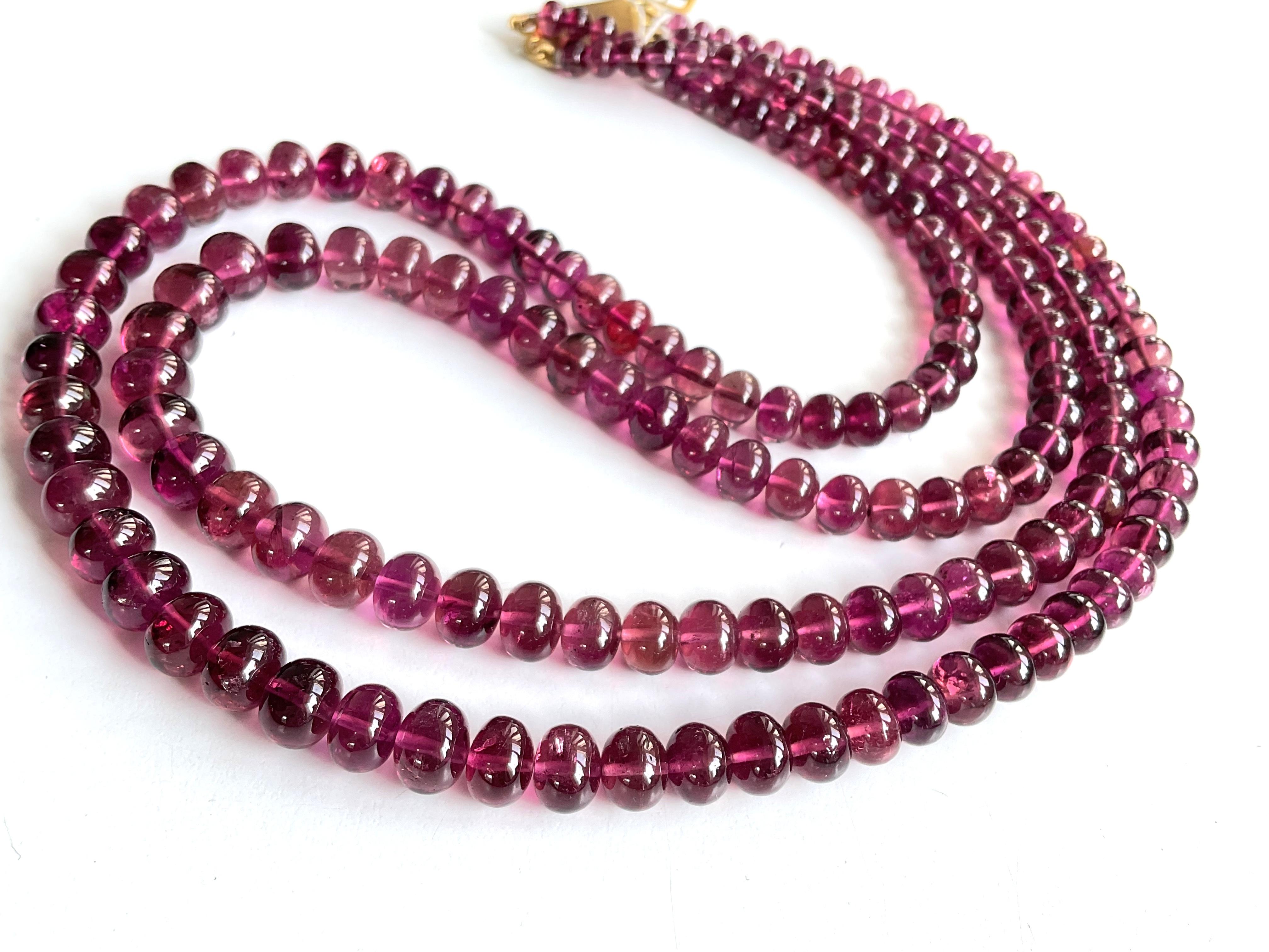 431.00 Carats Rubellite Tourmaline Plain Beads For Top Fine Jewelry Natural Gem In New Condition For Sale In Jaipur, RJ