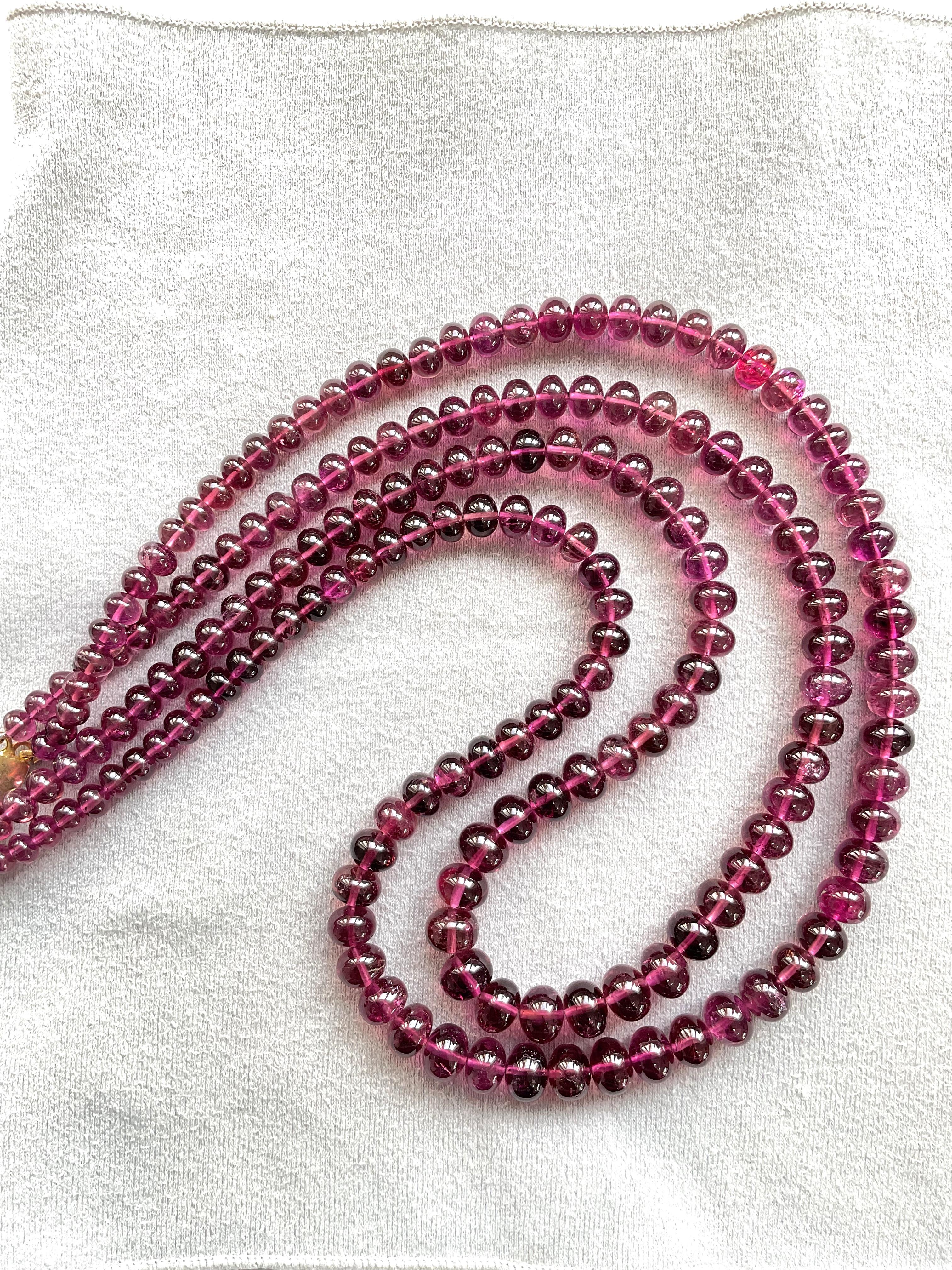 431.00 Carats Rubellite Tourmaline Plain Beads For Top Fine Jewelry Natural Gem For Sale 1