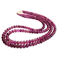 431.00 Carats Top Quality Rubellite Tourmaline Plain Beads Natural Gemstone