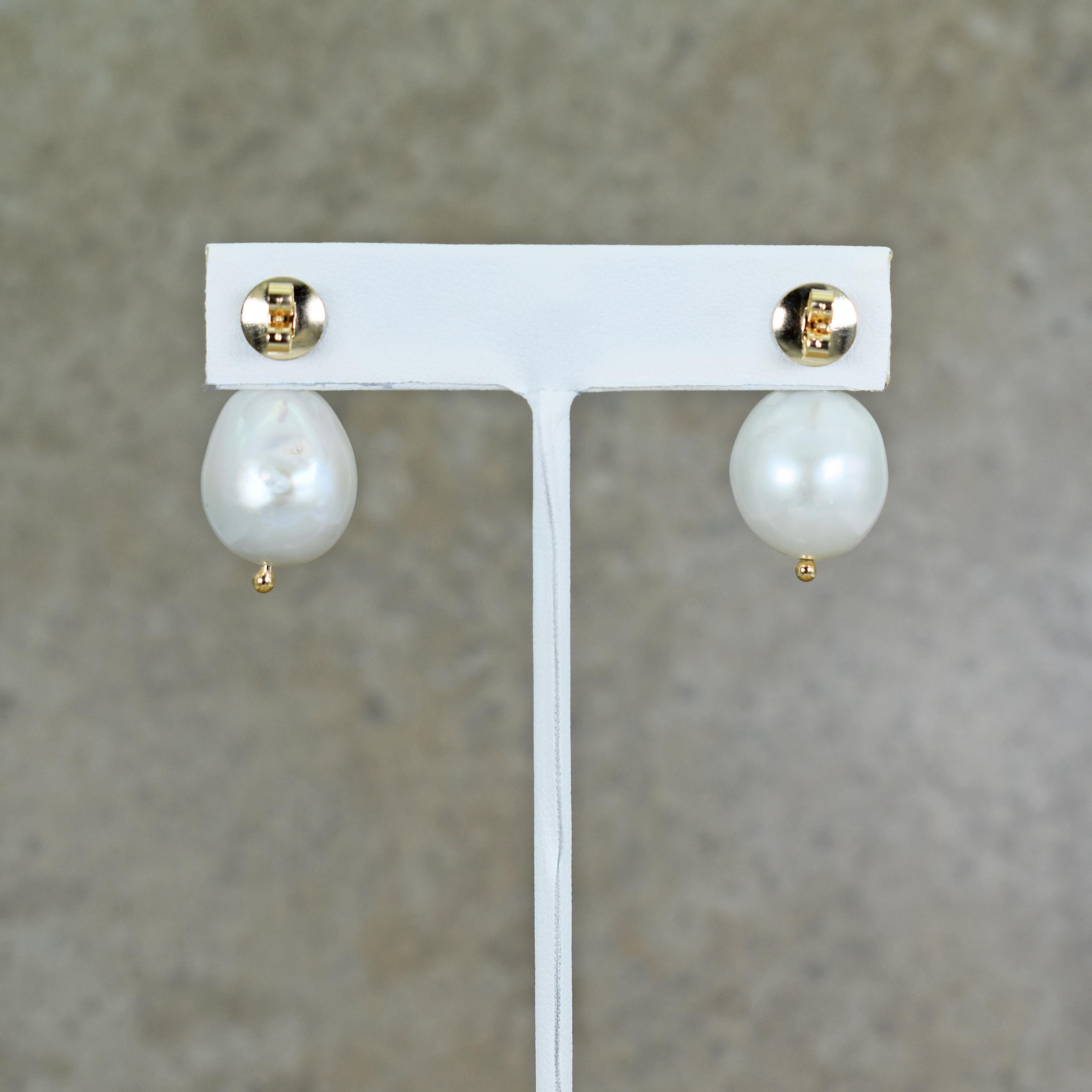 aquamarine and pearl earrings