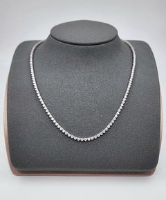 4.32 Karat Diamant-Tennis-Halskette