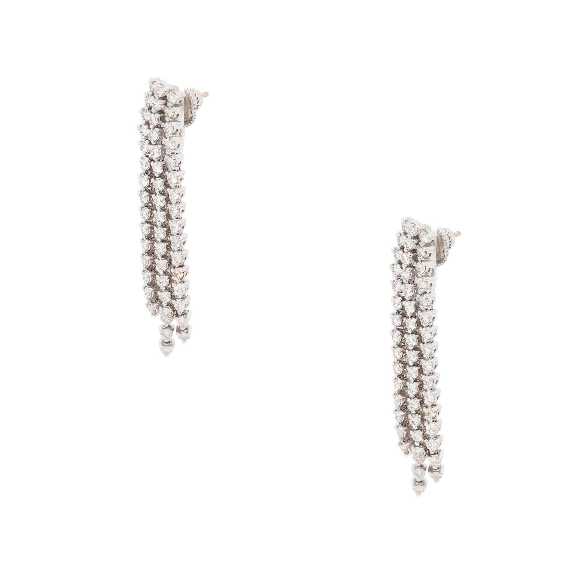 diamond string earrings