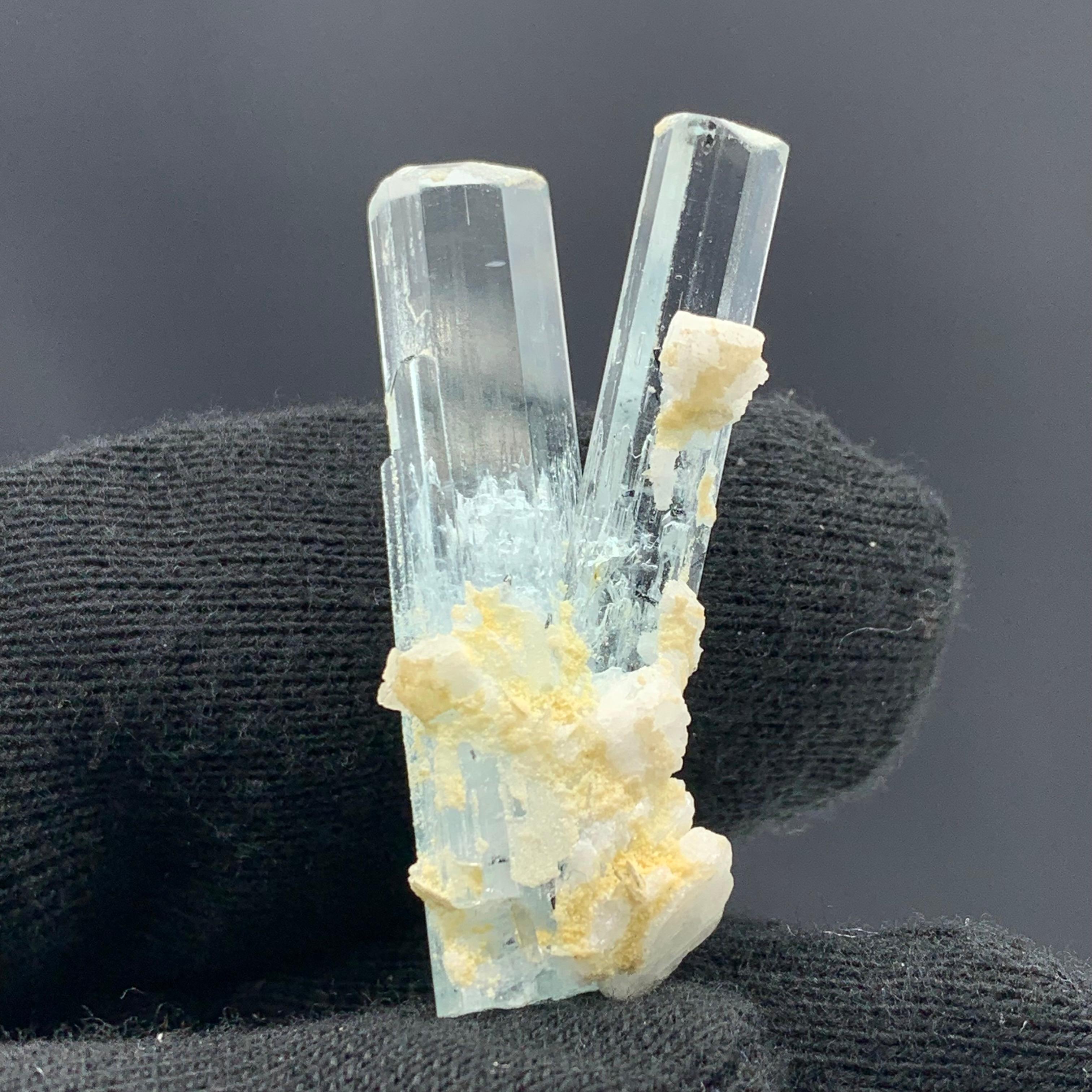 43.35 Cts Amazing Aquamarine Specimen From Shigar Valley, Skardu, Pakistan  For Sale 2