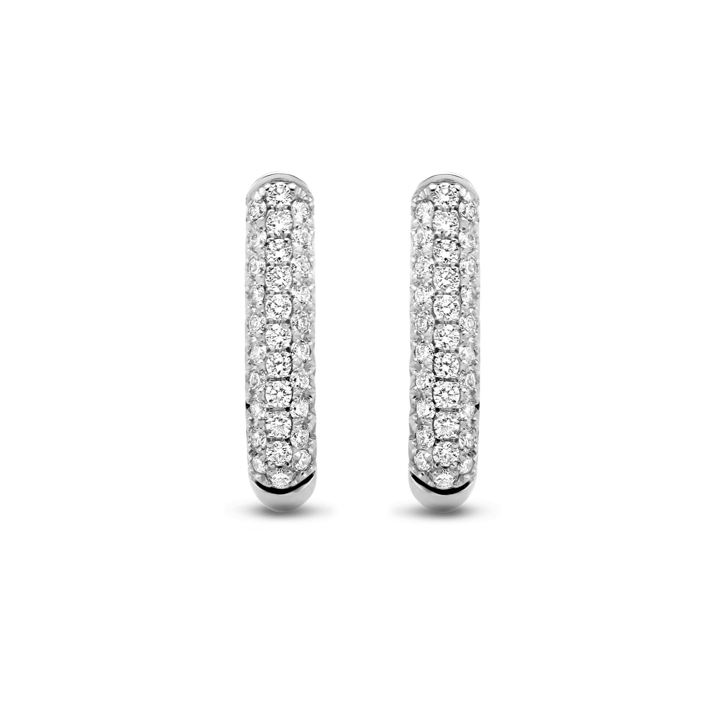 Contemporary 4.33Ct Tourmaline, 0.76Ct Sapphire & 1.18Ct Diamonds 18K Dangle Earrings For Sale