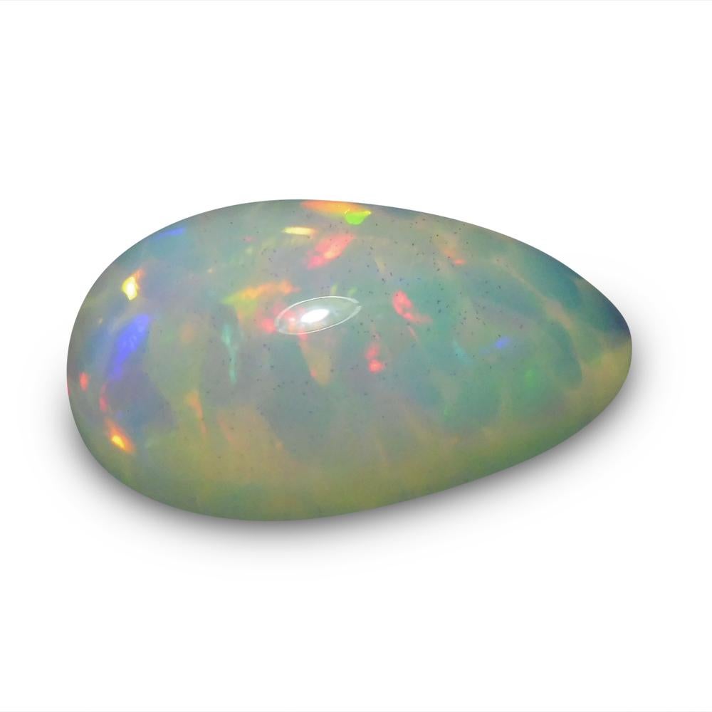 4.34 ct Pear Cabochon Opal In New Condition For Sale In Toronto, Ontario