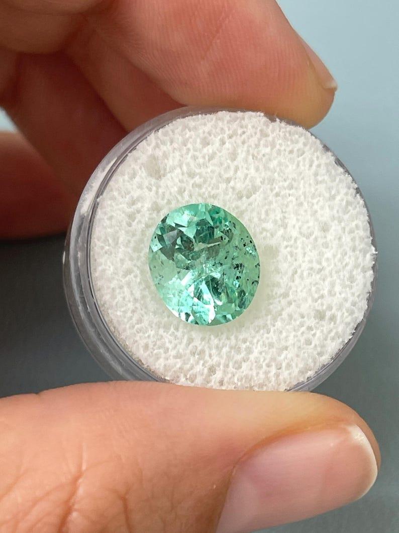 4,35 carati 11,5x10 Greene & Greene Greene ovale smeraldo colombiano sfuso In condizioni Nuovo in vendita a Jupiter, FL