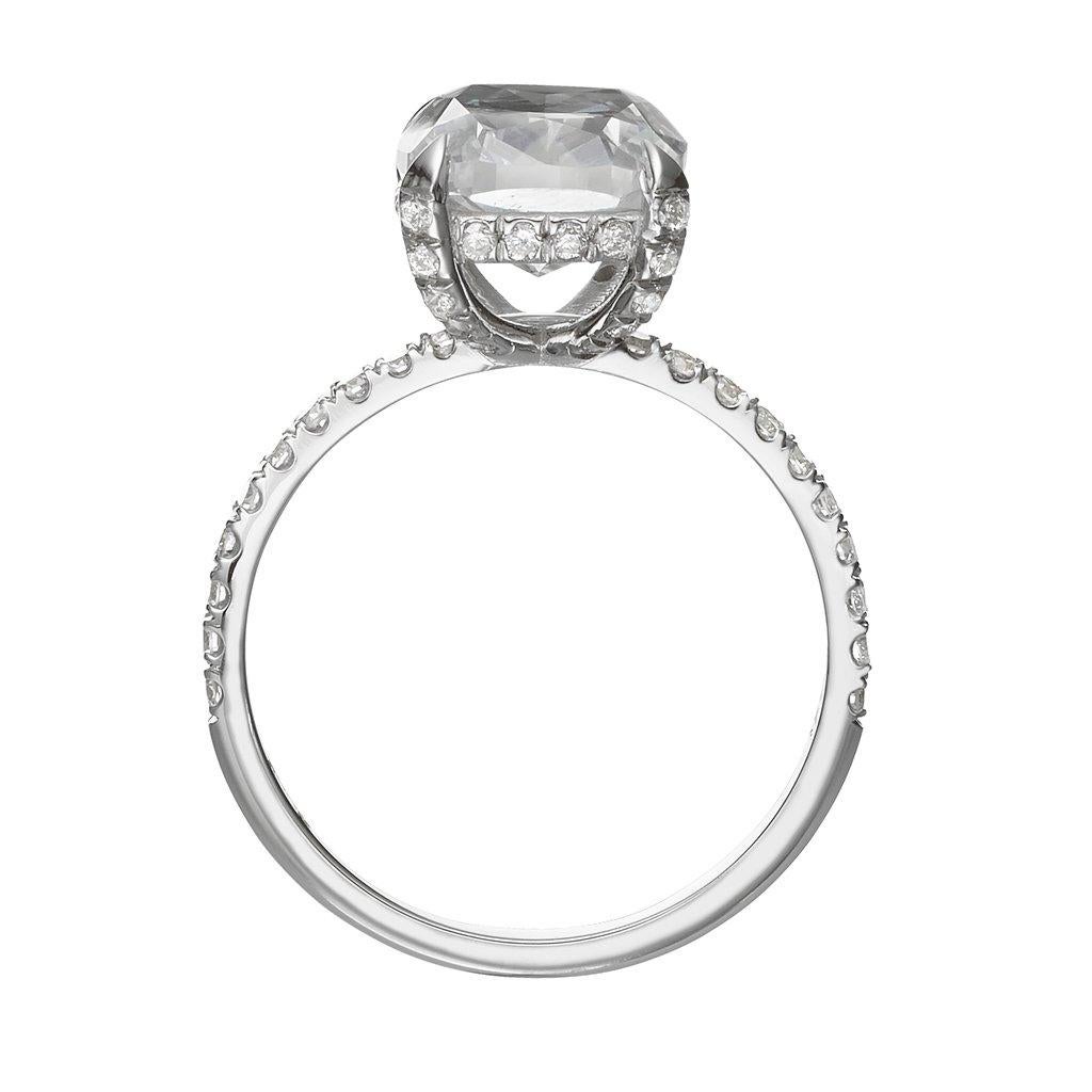 18 carat cushion engagement ring