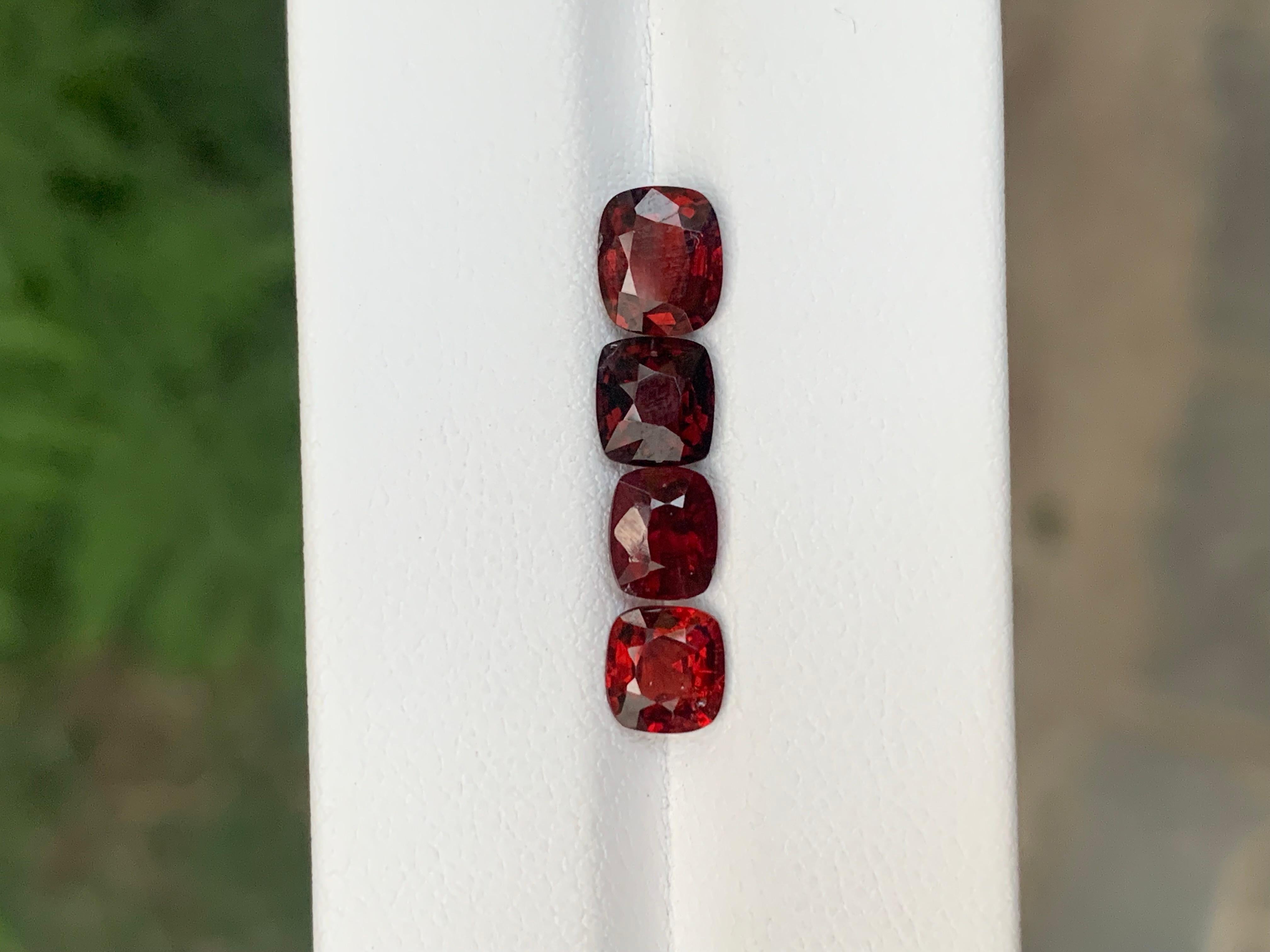 4.35 Carat Natural Loose Burmese Red Spinel Lot  For Jewellery Making For Sale 5