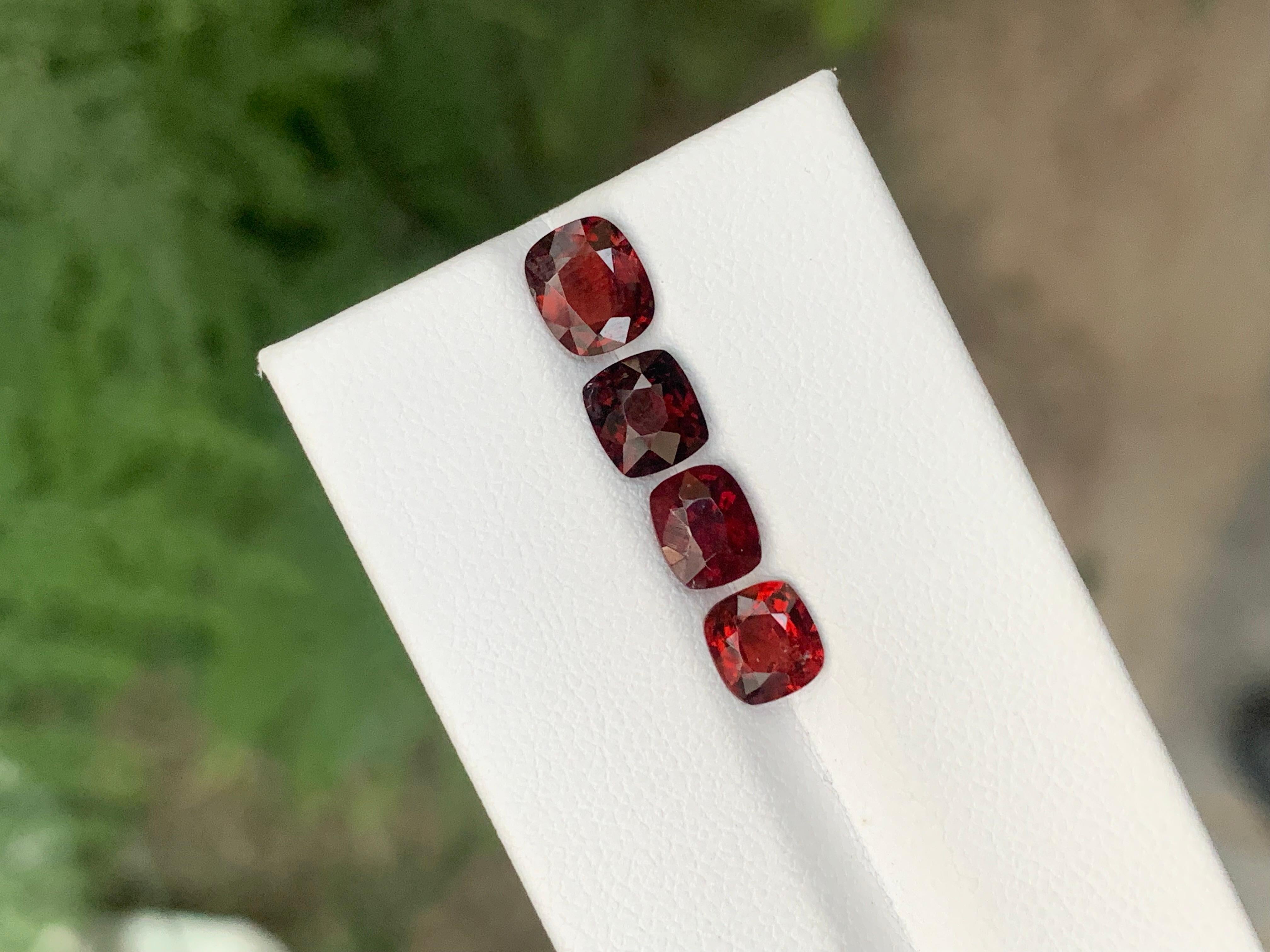 4.35 Carat Natural Loose Burmese Red Spinel Lot  For Jewellery Making For Sale 2