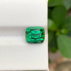 4.35 carati di tormalina blu verdastra naturale sfusa con taglio a cuscino Gemma afgana