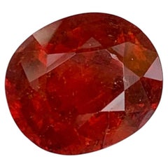4.35 quilates de granate de hessonita natural suelto en forma ovalada