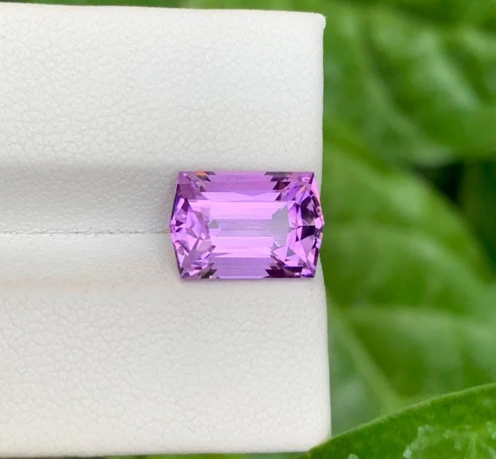 Weight 4.35 Carat 
Dimensions 11.6x8.1x6.8mm
Treatment None
Origin Brazil 
Clarity Loup Clean 
Shape Cut Fancy Emerald 




This exquisite 4.35 Carat Natural Amethyst showcases a rich royal purple hue, accented with dazzling brilliance through its