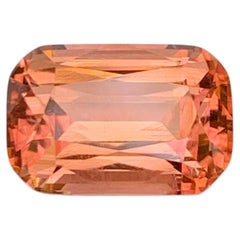 4.35 Carat Natural Loose Sunset Color Tourmaline Cushion Cut African Gemstone