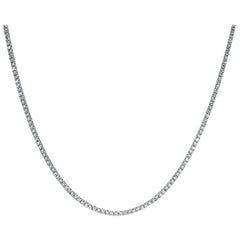 Mark Broumand 4.35 Carat Round Brilliant Cut Diamond Necklace