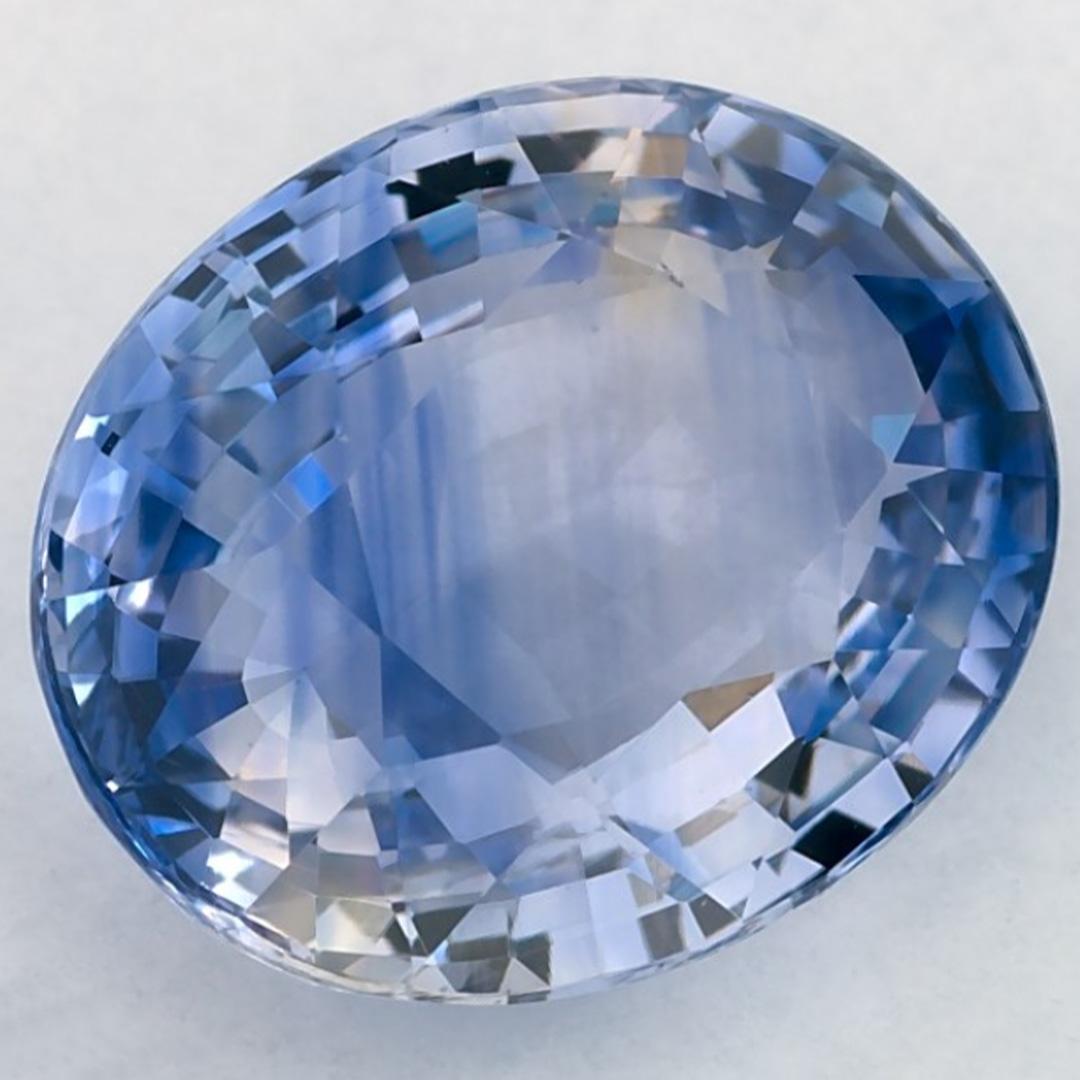 4.35 qt Zafiro Azul Oval Gema Suelta Corte oval en venta