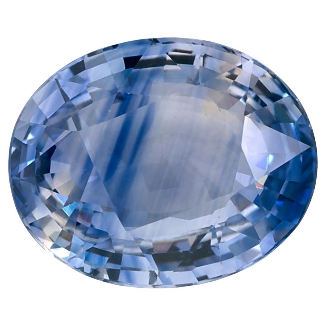 4.35 Ct Blue Sapphire Oval Loose Gemstone