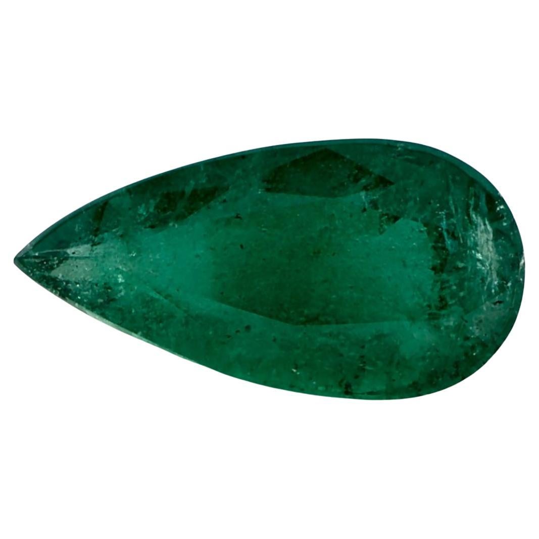 4.35 Ct Emerald Pear Loose Gemstone en vente