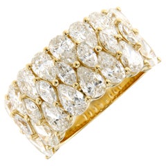 Bague en forme de poire et de marquise de 4,350 carats
