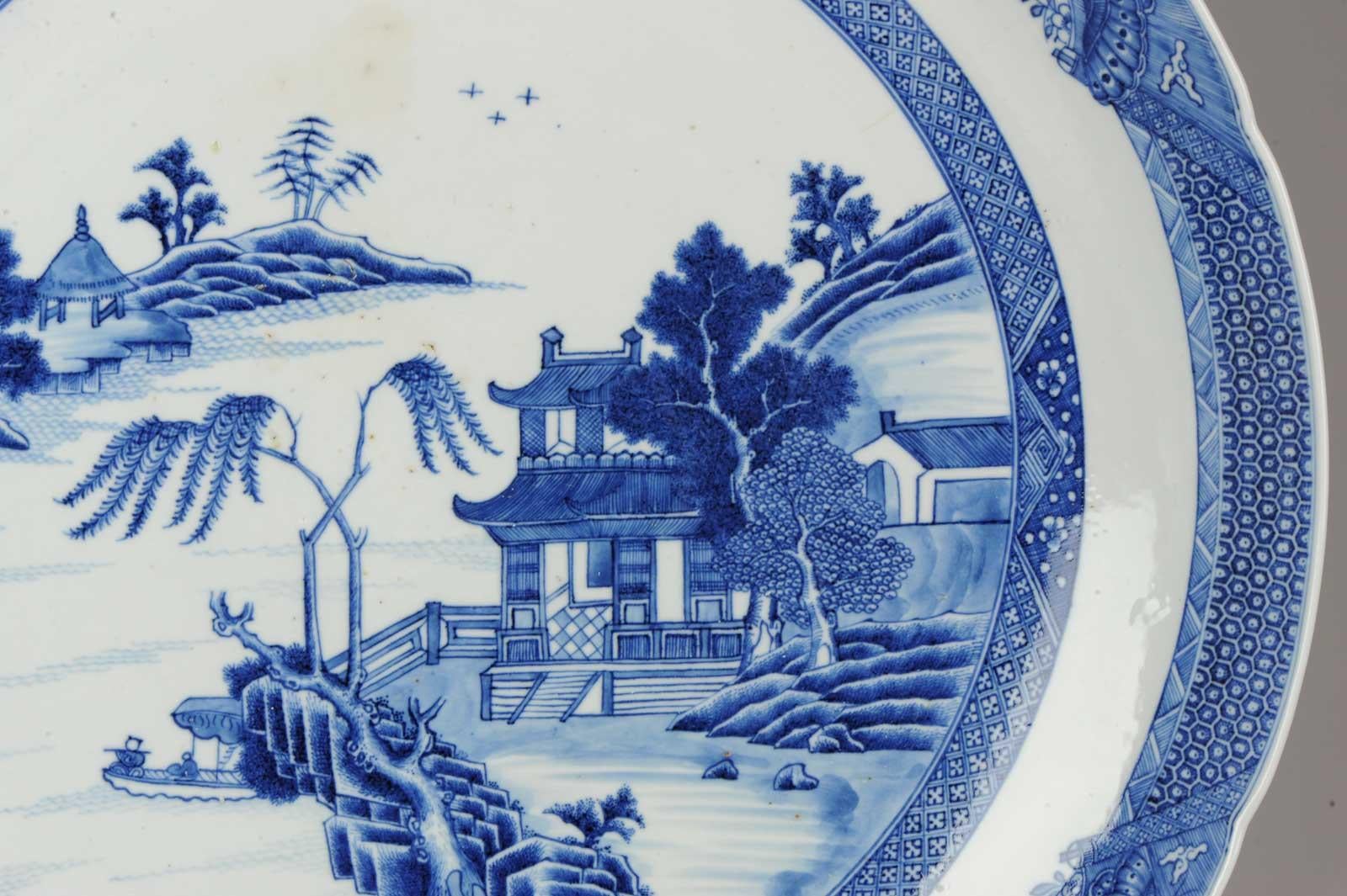 Qing 18th Century Chinese Porcelain Qianlong Period Blue and White