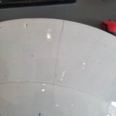 43.5CM Antique Arita Edo Period 17C Japanese Porcelain Dish Ming Kraak Style