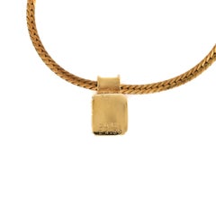 4.36 Carat Colombian Emerald Half Bezel 18K Gold Pendant Necklace