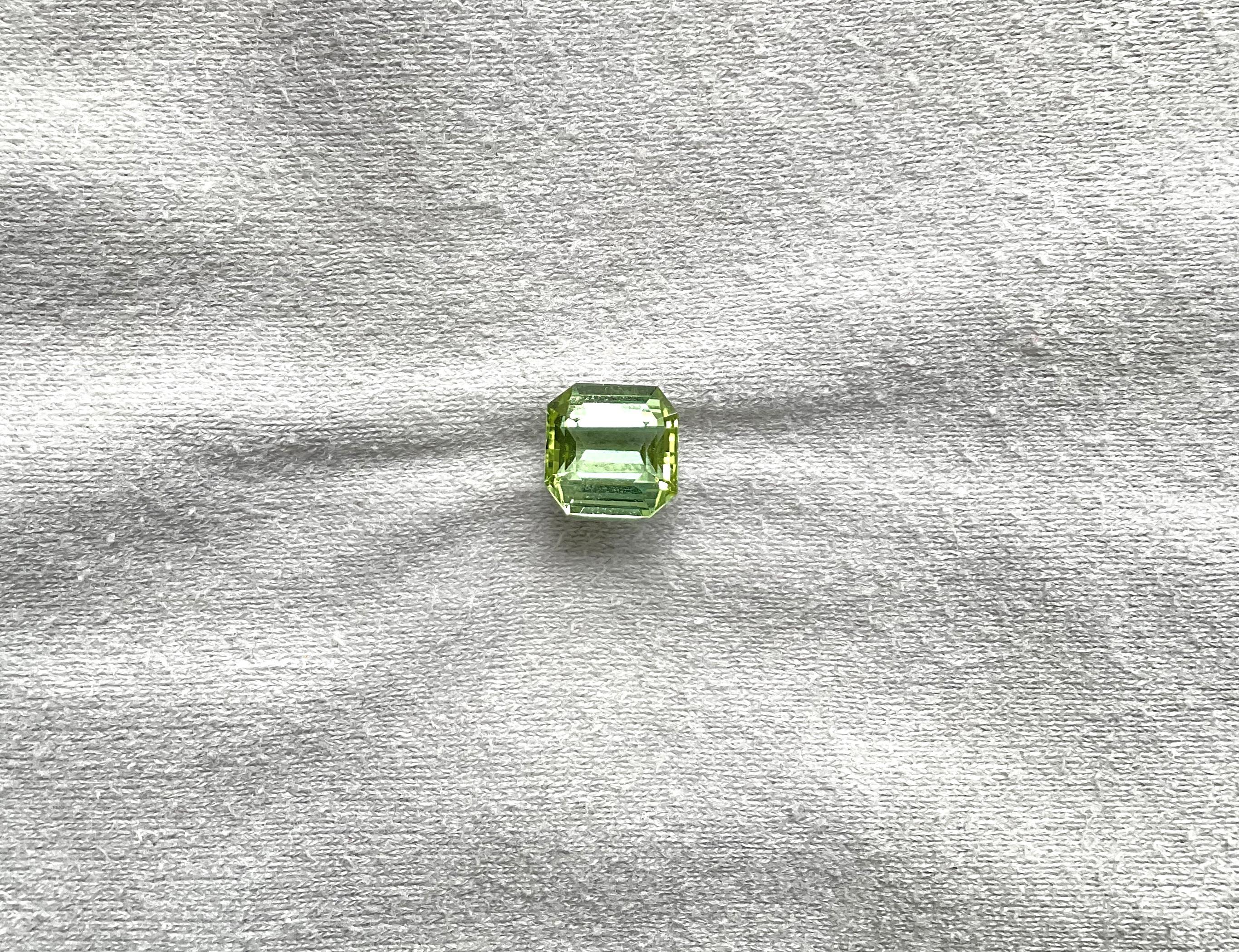 Pierre naturelle de 4.36 carats, tourmaline verte octogonale taillée à facettes de qualité supérieure

Pierre précieuse - Tourmaline
Poids - 4,36 carats
Forme - Octogone
Taille -  9.6x9.7x6 MM
Pièces - 1