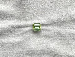 4.36 Karat grüner Turmalin achteckig facettiert geschliffener Stein Top Qualität Natürlicher Edelstein