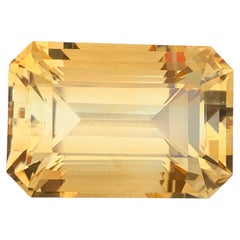 43.60 carati di pietra naturale citrina gialla sfusa a forma di smeraldo