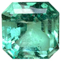 43,69 Bigli 21x21 certificato GIA naturale raro grande dimensione smeraldo colombiano Asscher