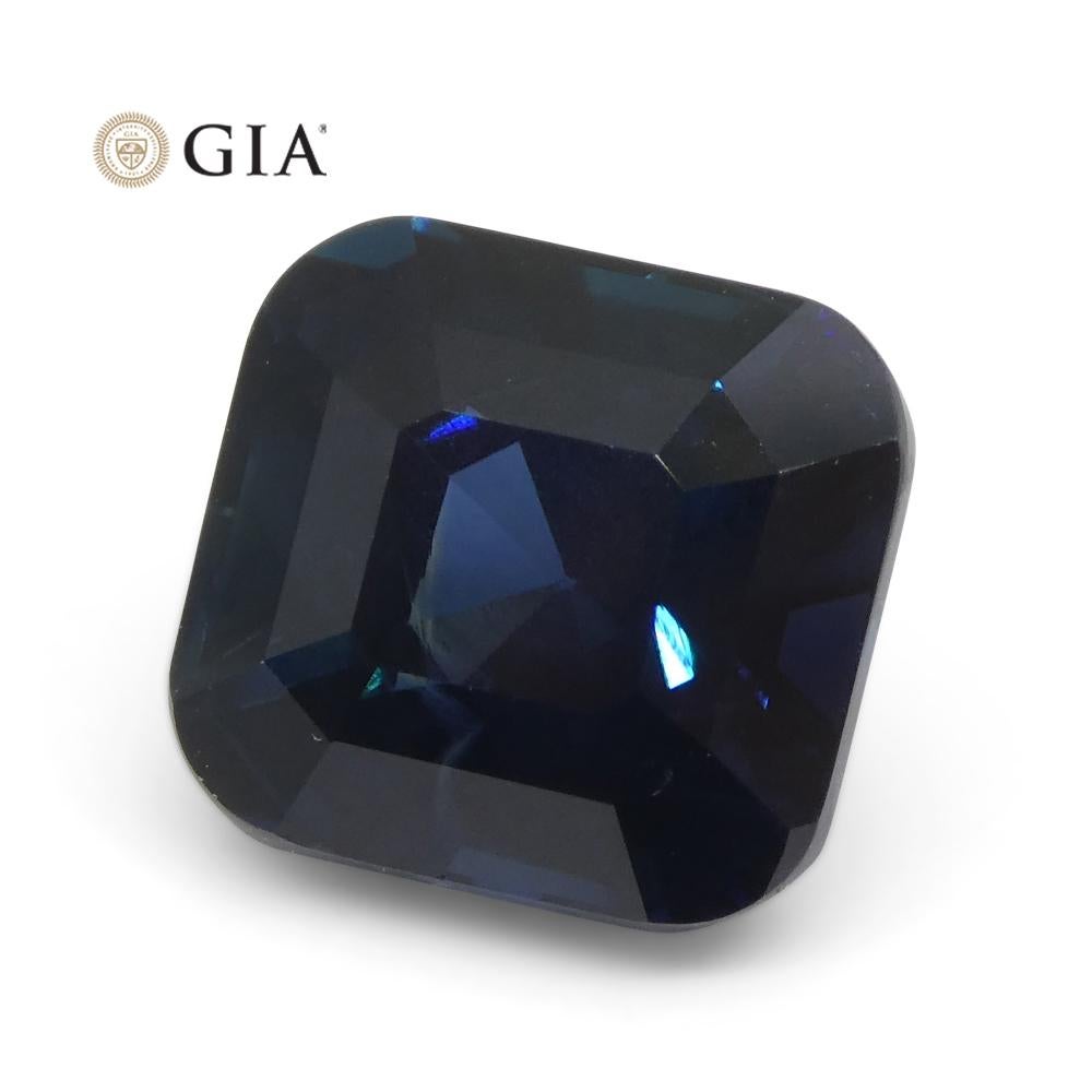 4.36 Carat Cushion Blue Sapphire GIA Certified Unheated For Sale 7
