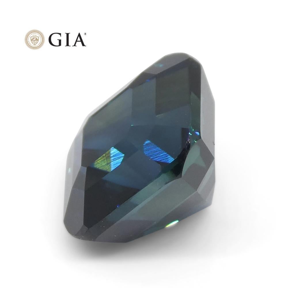 4.36 Carat Cushion Blue Sapphire GIA Certified Unheated For Sale 2