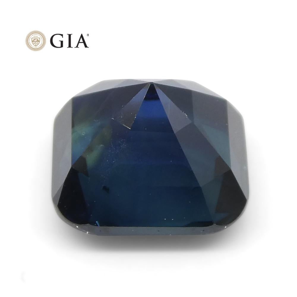 4.36 Carat Cushion Blue Sapphire GIA Certified Unheated For Sale 3