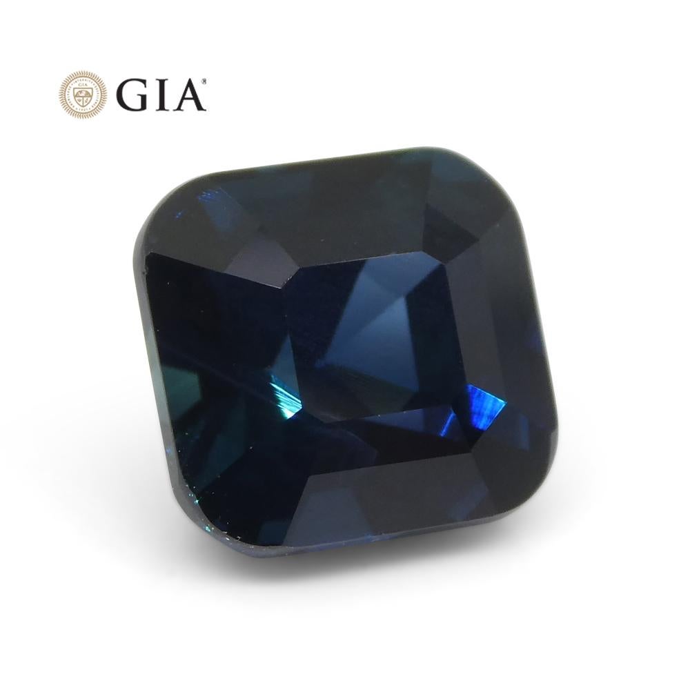 4.36 Carat Cushion Blue Sapphire GIA Certified Unheated For Sale 4