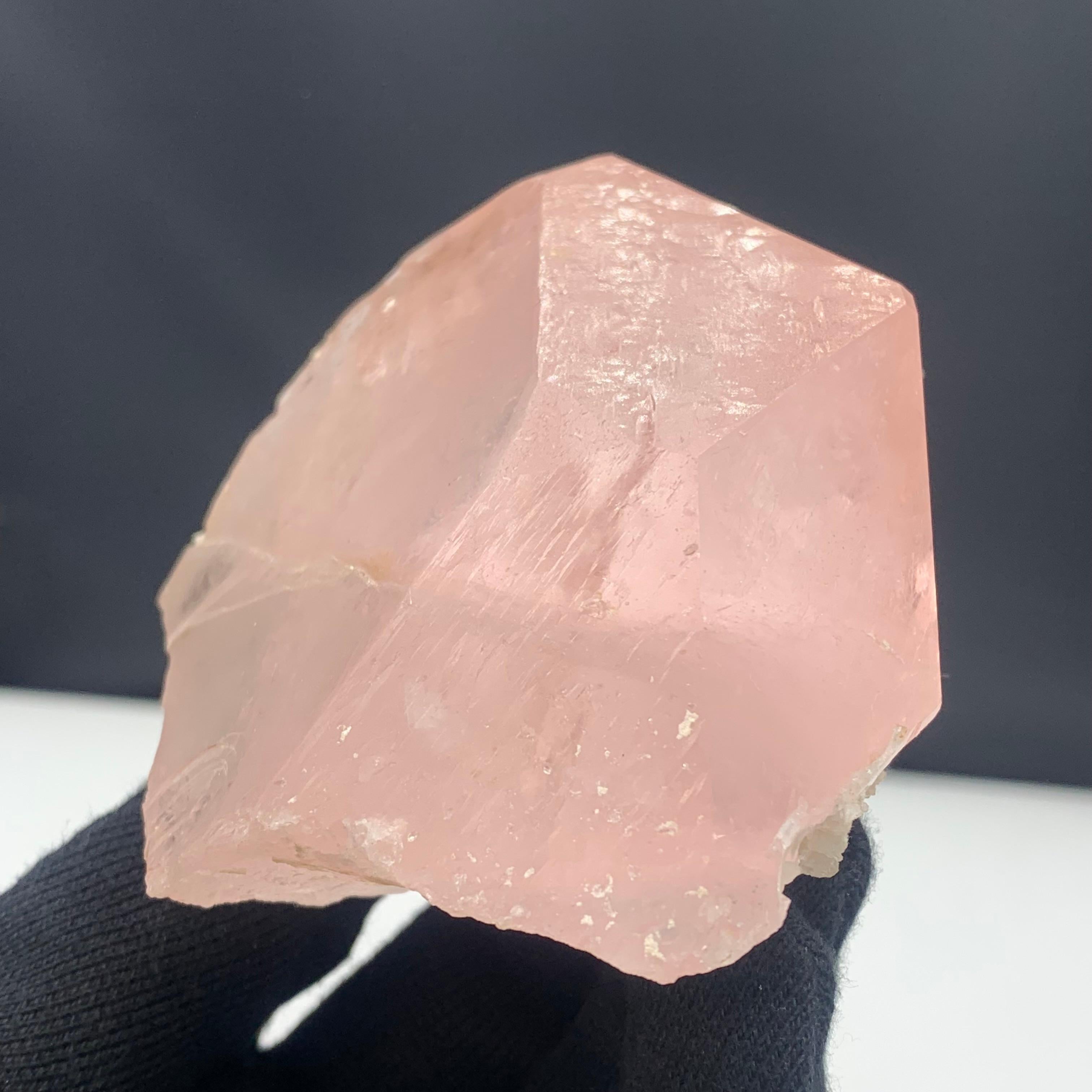 18th Century and Earlier 437.51 Gram Lovely Morganite Specimen With Muscovite From Kunar, Afghanistan  For Sale