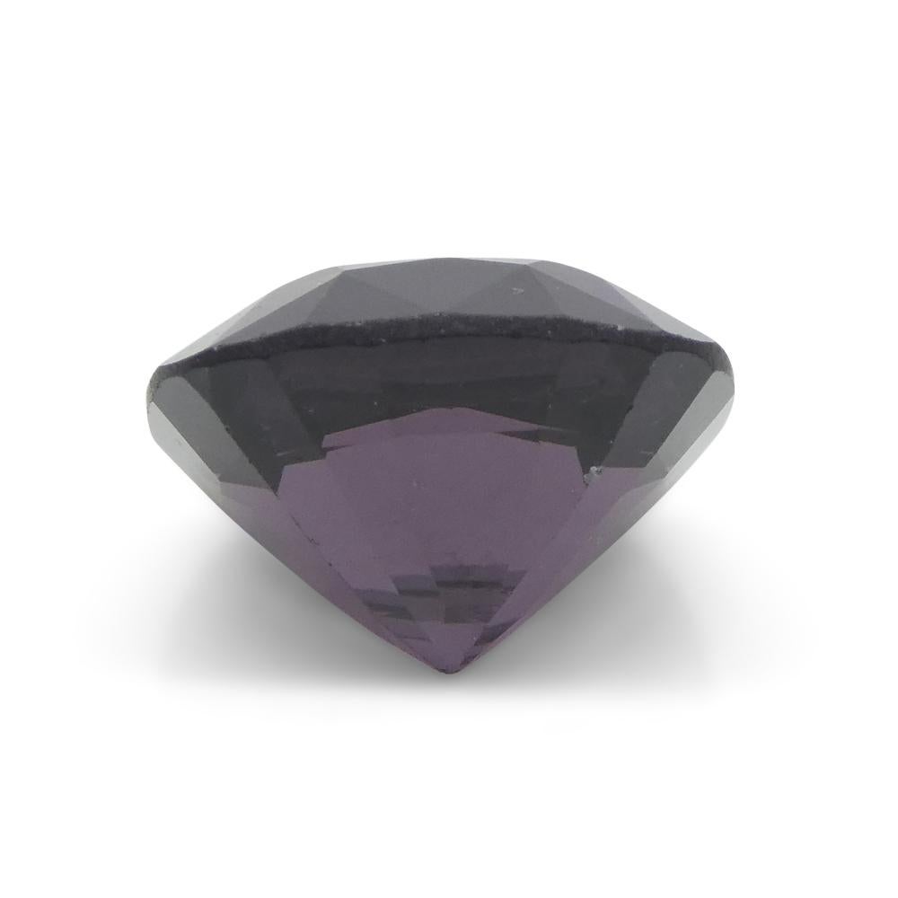 4.37ct Spinello viola rettangolare a cuscino dalla Birmania in vendita 6