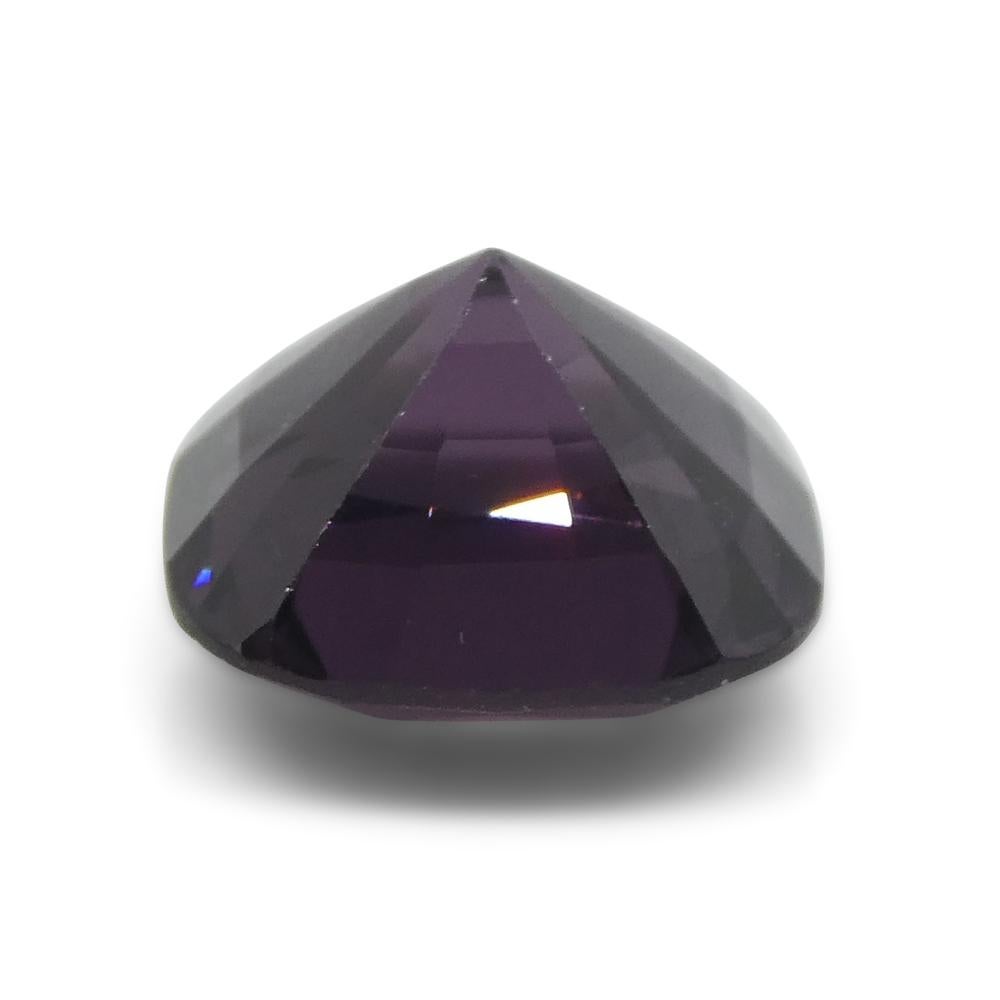 4.37ct Spinello viola rettangolare a cuscino dalla Birmania in vendita 7
