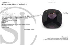 4.37ct Rectangular Cushion Purple Spinel from Burma