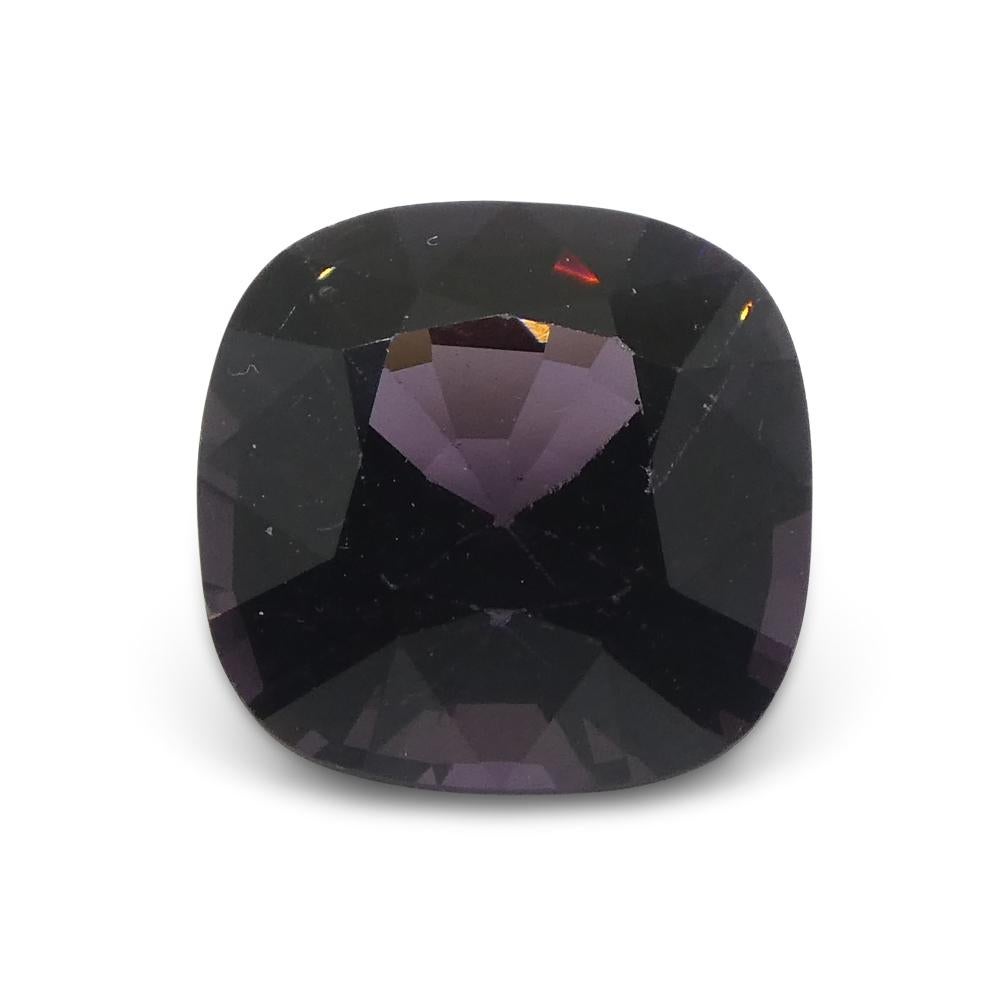da uomo o donna 4.37ct Spinello viola rettangolare a cuscino dalla Birmania in vendita