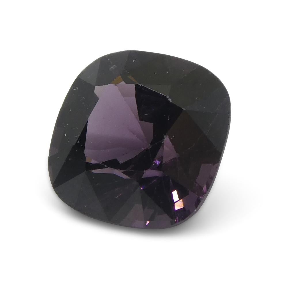 4.37ct Spinello viola rettangolare a cuscino dalla Birmania in vendita 2