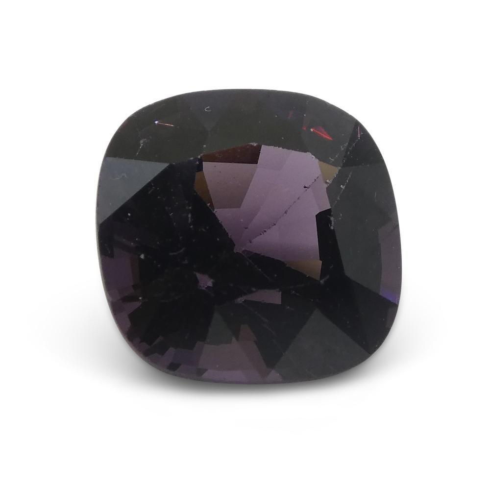 4.37ct Spinello viola rettangolare a cuscino dalla Birmania in vendita 3