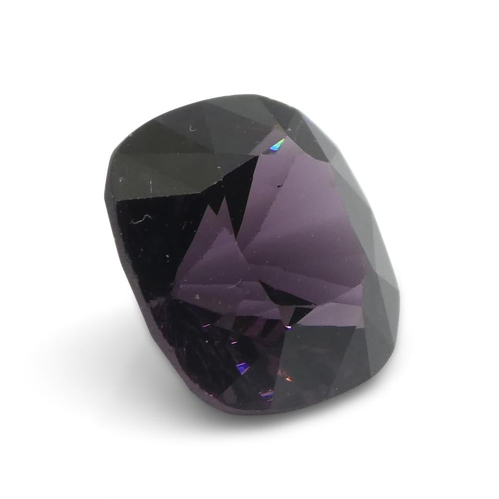 4.37ct Spinello viola rettangolare a cuscino dalla Birmania in vendita 5