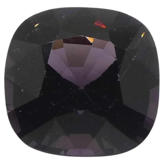 4.37ct Spinelle pourpre rectangulaire de Birmanie