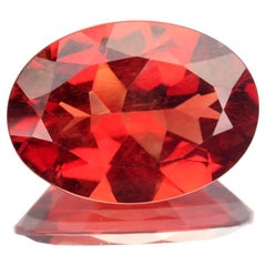 4.38 Carats Natural Red Andesine Feldspar Oval Cut Congo